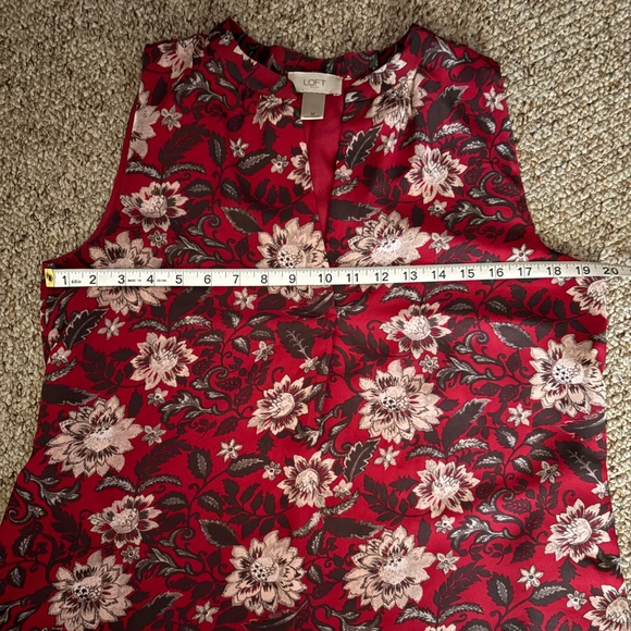 Loft A-Line Floral Dress - Picture 3 of 5